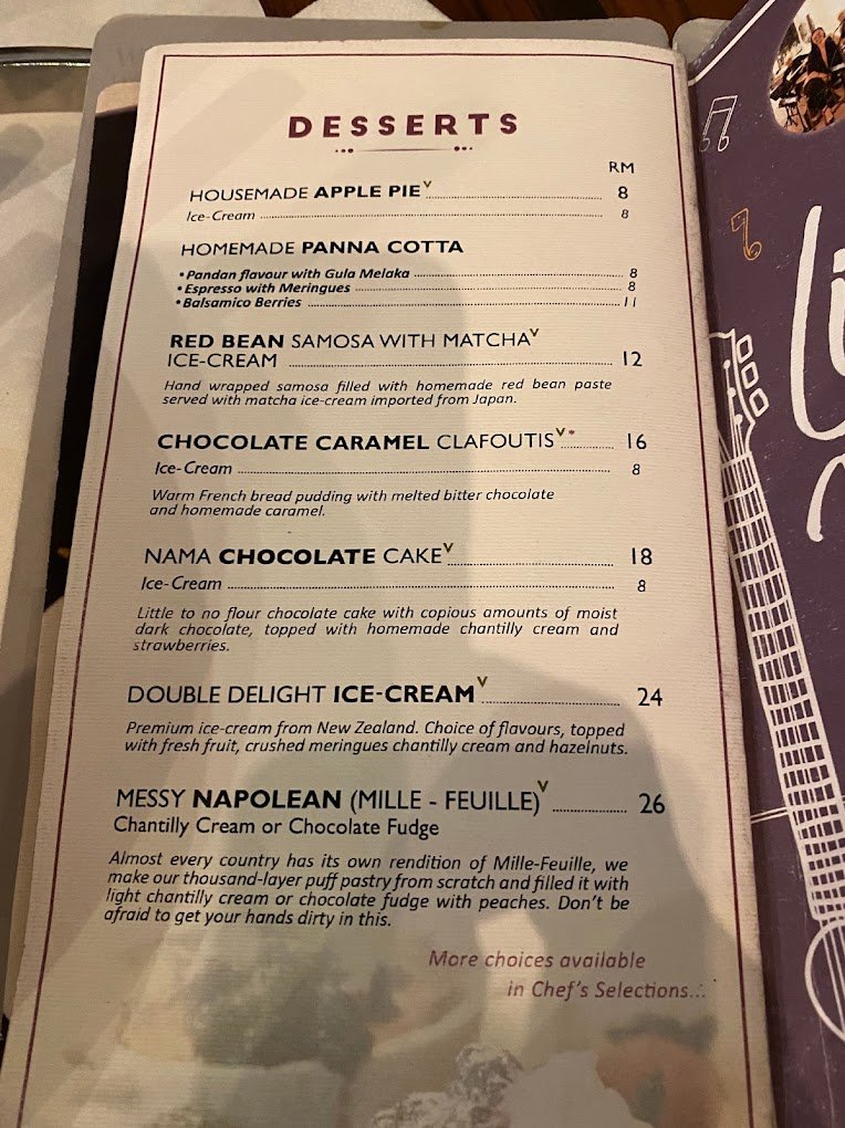 L.Table Menu