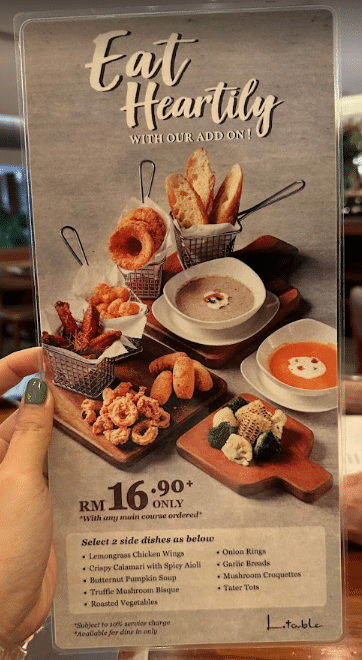L.Table Menu